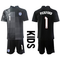 Engleska Jordan Pickford #1 Golmanski Domaci Dres za djecu SP 2022 Kratak Rukav (+ Kratke hlače)